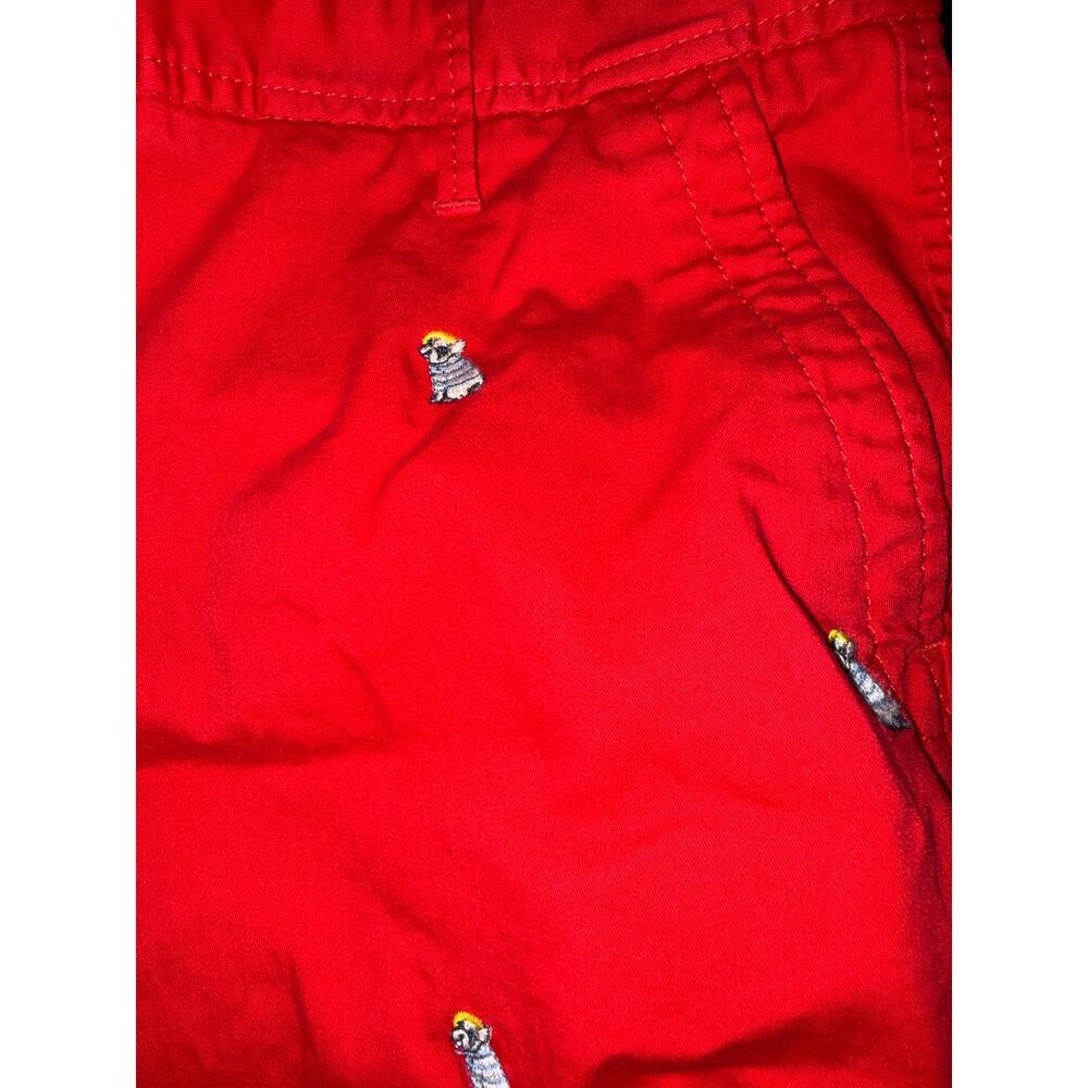 Talbots relaxed chino in FRENCHIE CRITTER print Size 4 - Picture 2 of 7